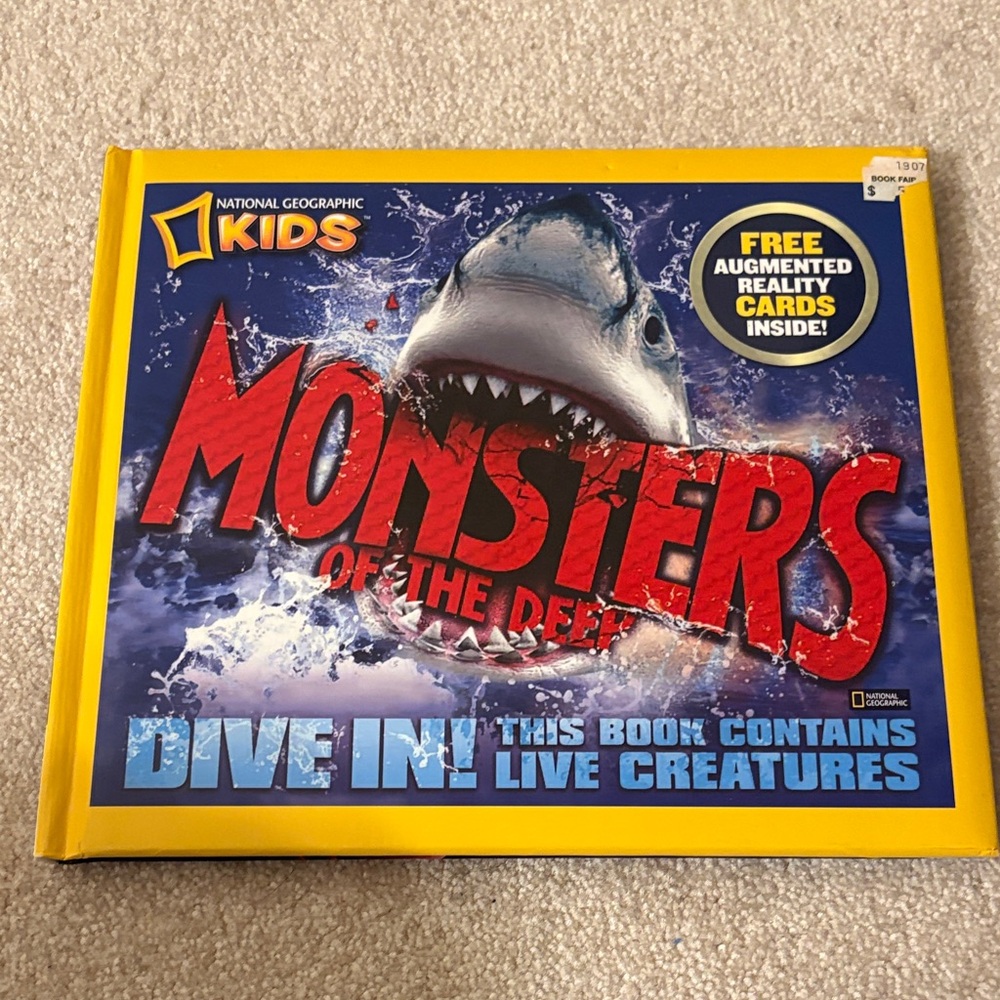 National Geographic Kids Blue and Red 'Monsters of the Deep' Book